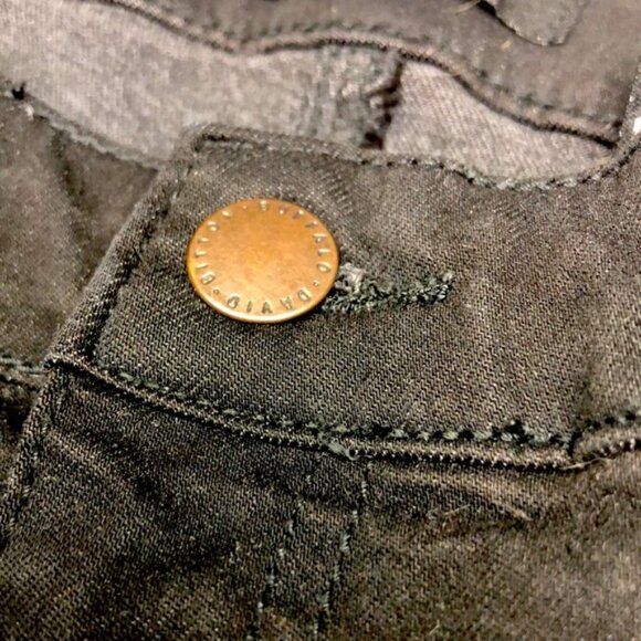 LIKE NEW DAVID BITTON BLACK AUBREY HIGH RISE ANKLE STRAIGHT JEANS 10/30x26 ⭐️ - Picture 5 of 12